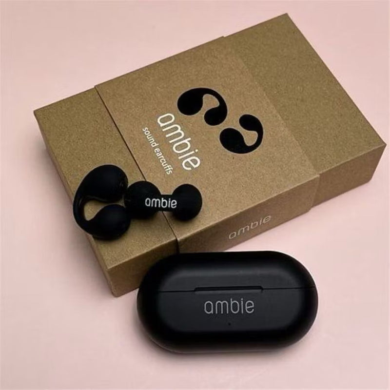 Fones De Ouvido Sem Fio Ambie 5.0 TWS Bluetooth Sound Earcuffs Condução De Ossos