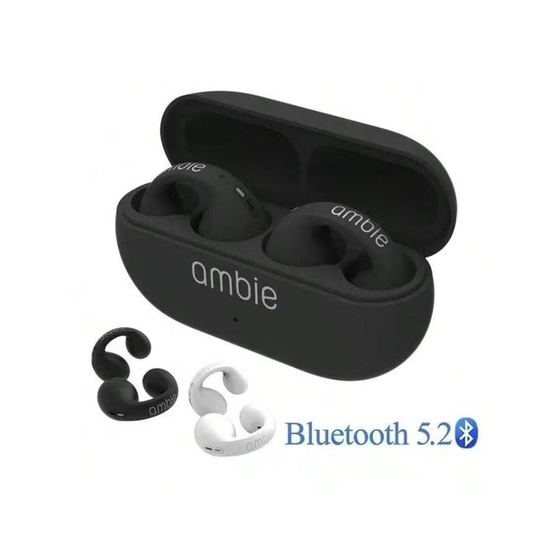 Fones De Ouvido Sem Fio Ambie 5.0 TWS Bluetooth Sound Earcuffs Condução De Ossos